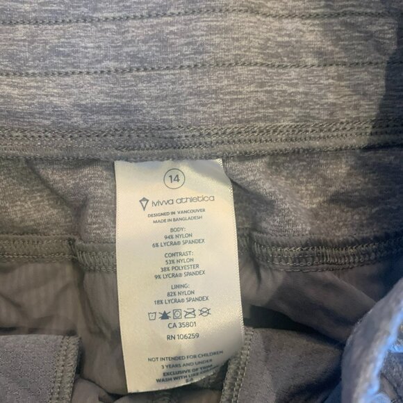 Ivivva by Lululemon Danse Studio Crops Youth Size 14 - Picture 3 of 5